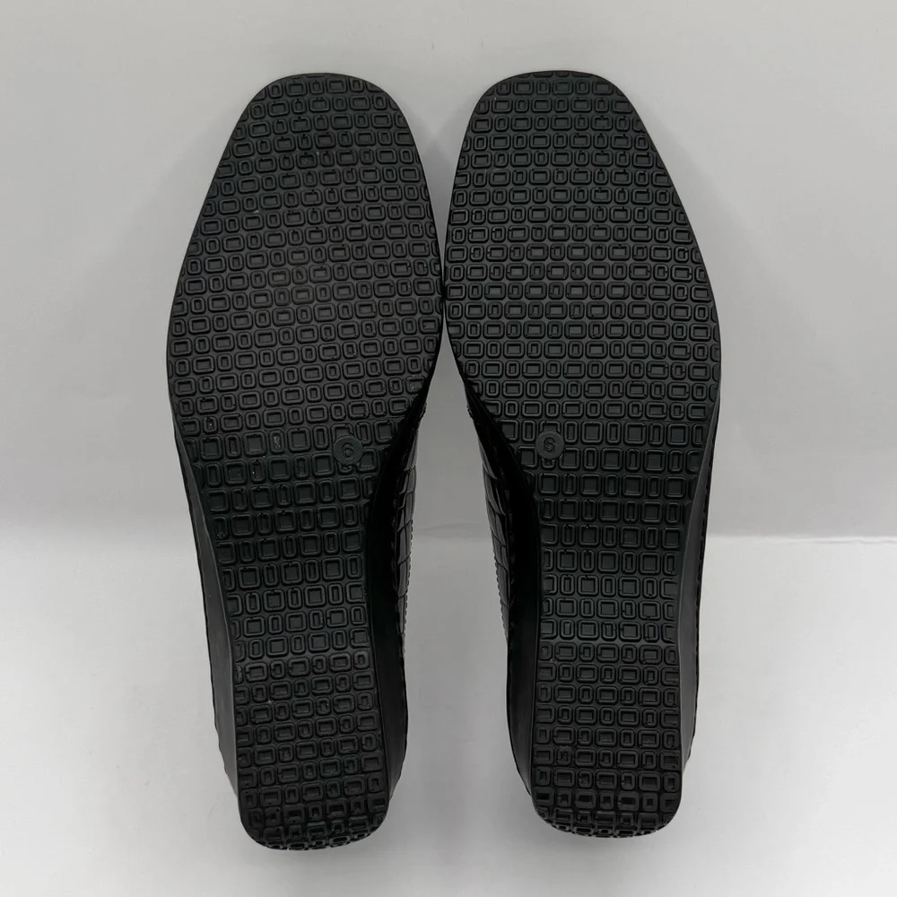 Ara Rachel Women's Loafers: Black Faux Croc Patterned - Size 8.5 US - Picture 8 of 8